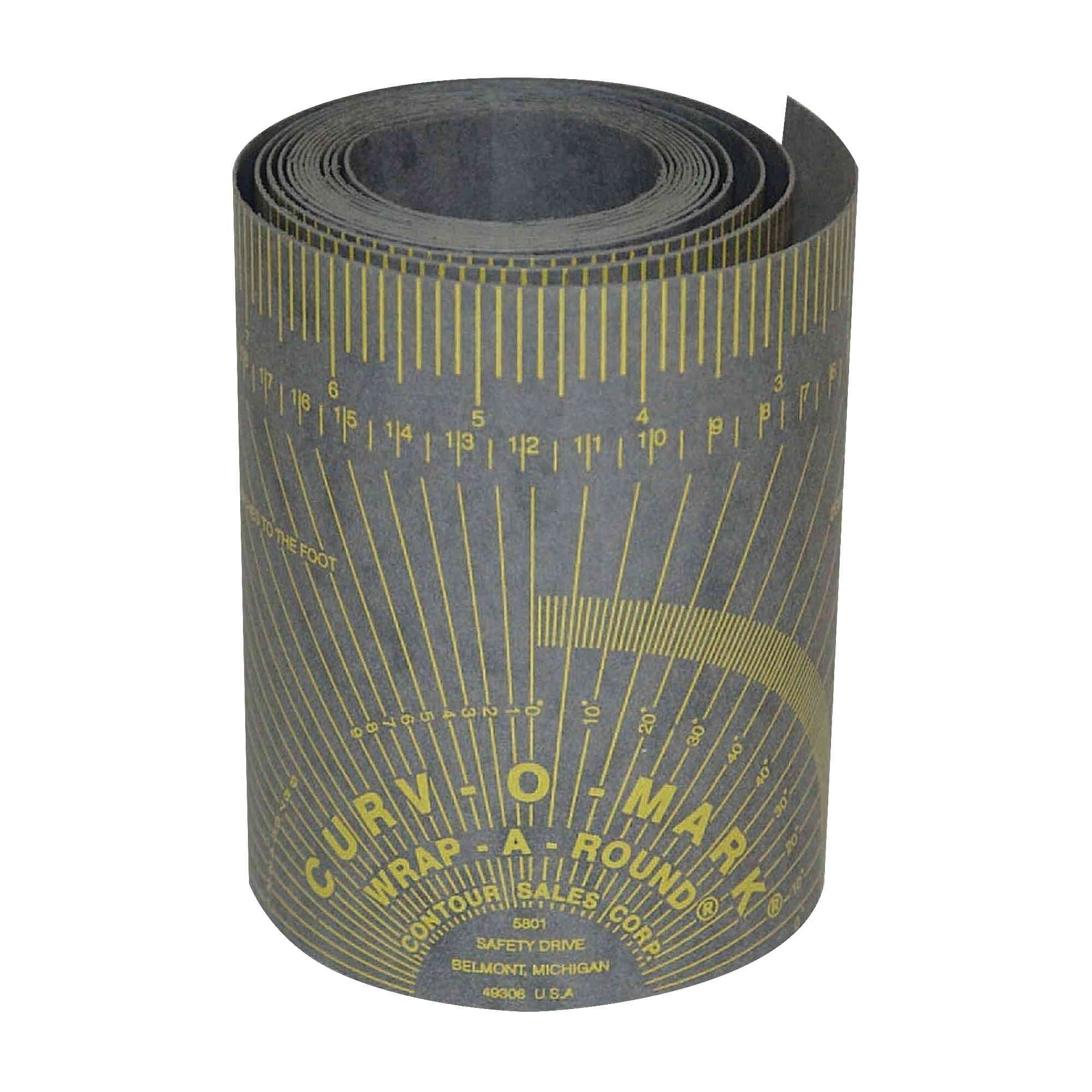 Curv-O-Mark® by Jackson Safety® - X-Large Wrap-A-Round Pipe Ruler - Gray - Model # 14766